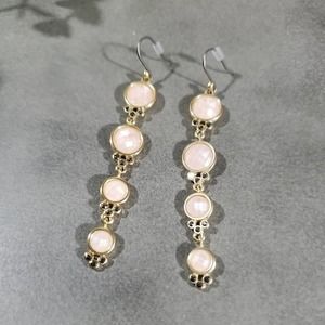Lucky brand tiered faux pearl drop chandelier earrings‎ new!!!